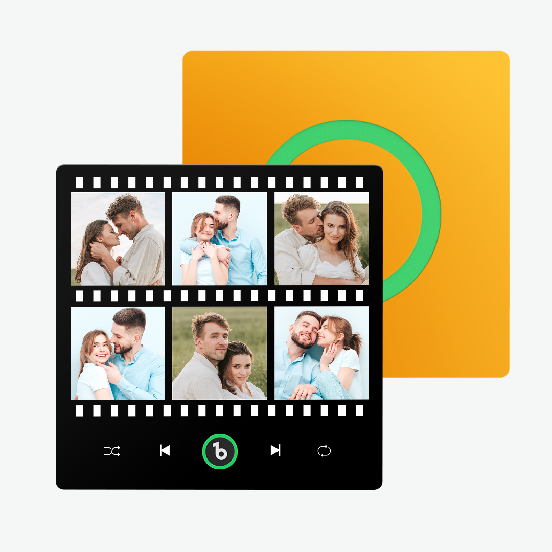 FridgeBeats Frameless New 4.0 Upgrade Custom Music Fridge Magnet Film Style Fridge Magnet Gift for Lover-Blongser