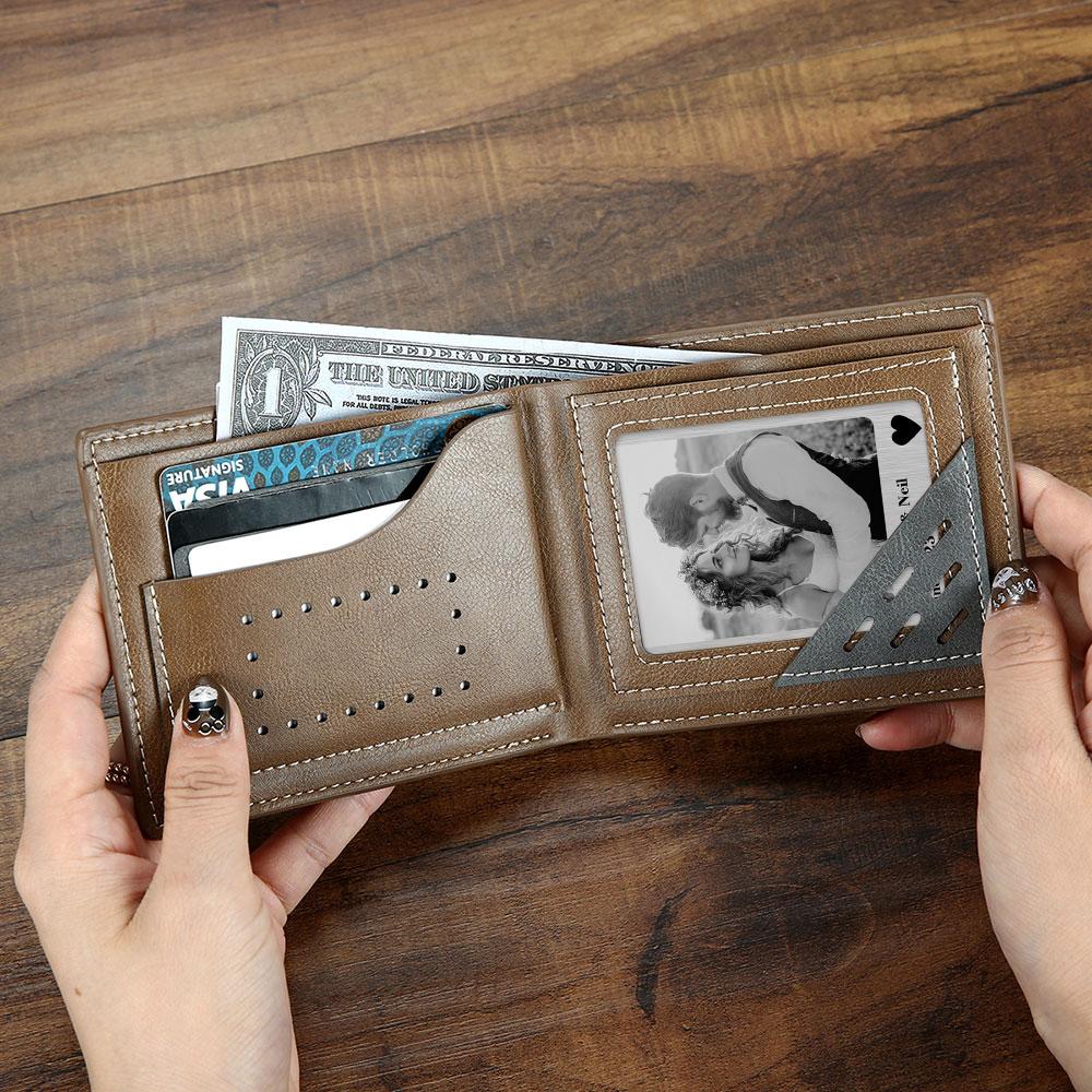 Love Gifts Photo Wallet Card Polaroid Style Metal Card Personlized Keepsake Gift-Blongser