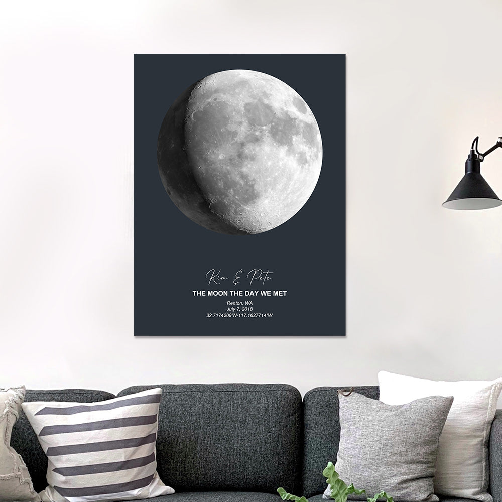 Custom Moon Phase Poster Gift for Anniversary-Blongser