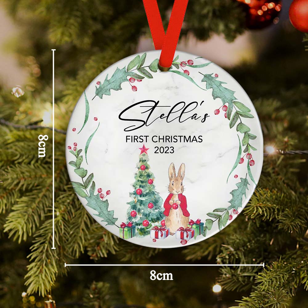First Christmas Custom Name Ornament 2023 Christmas Gift-Blongser