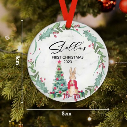 First Christmas Custom Name Ornament 2023 Christmas Gift-Blongser