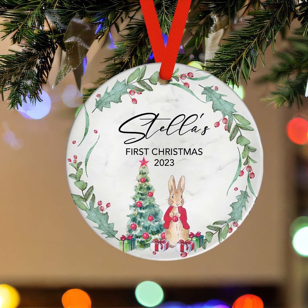 First Christmas Custom Name Ornament 2023 Christmas Gift-Blongser