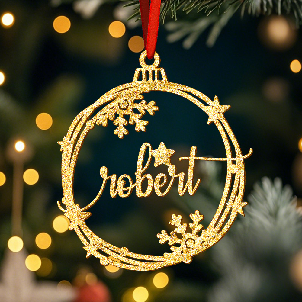 Custom Christmas Ornament with Name Holiday Christmas Tree Decorations Gift-Blongser