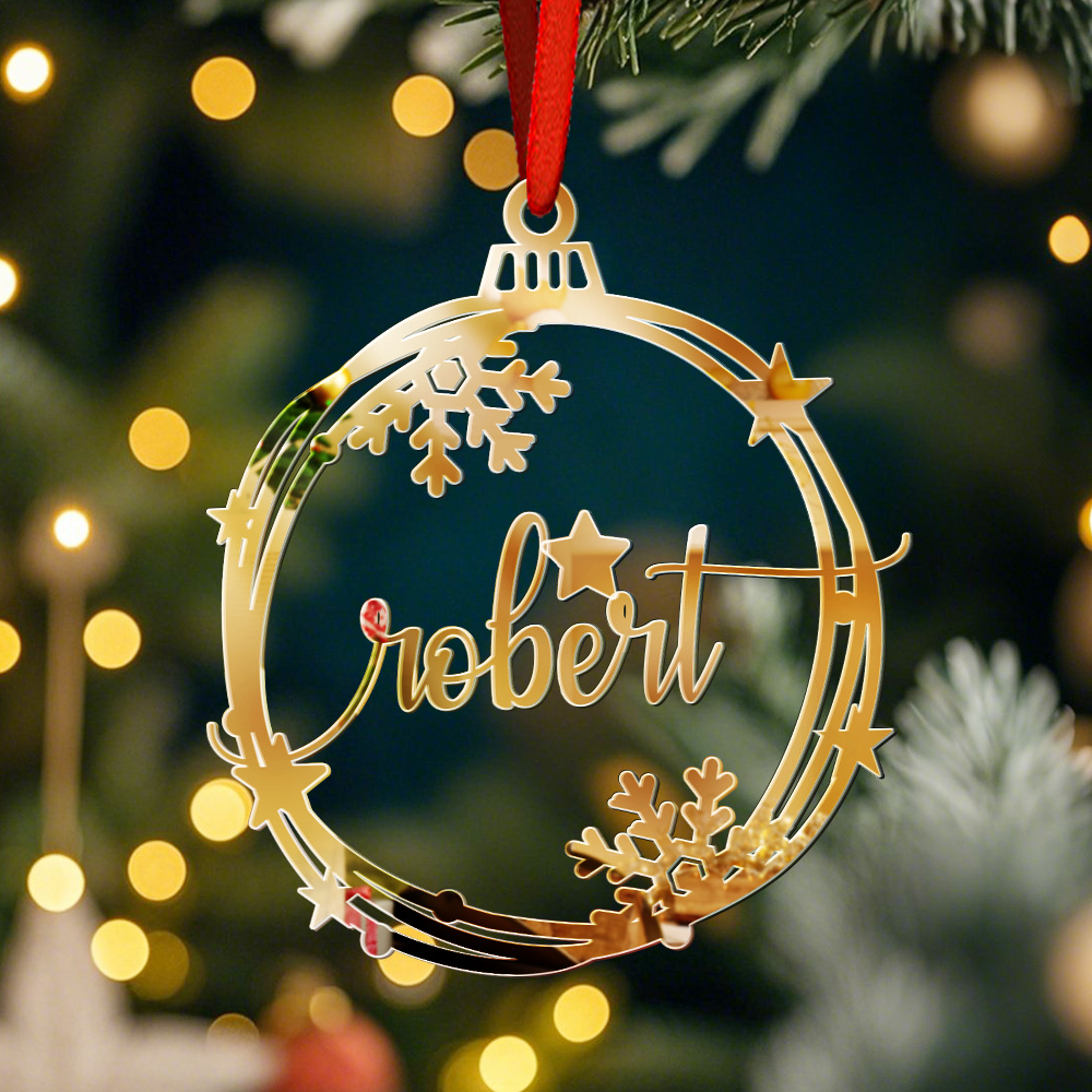 Custom Christmas Ornament with Name Holiday Christmas Tree Decorations Gift-Blongser