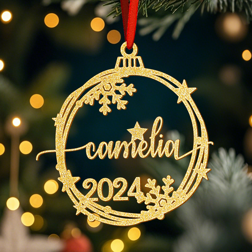Custom Christmas Ornament with Name Holiday Christmas Tree Decorations Gift-Blongser