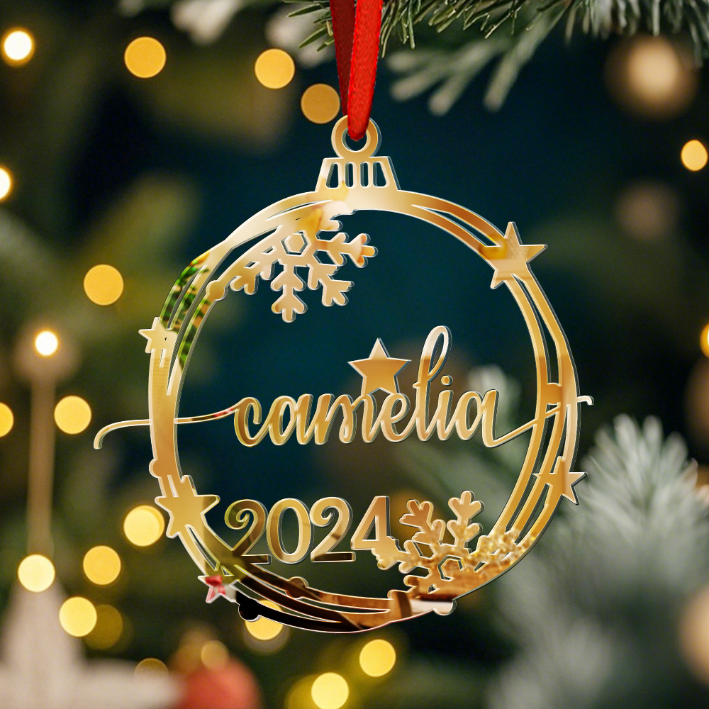 Custom Christmas Ornament with Name Holiday Christmas Tree Decorations Gift-Blongser