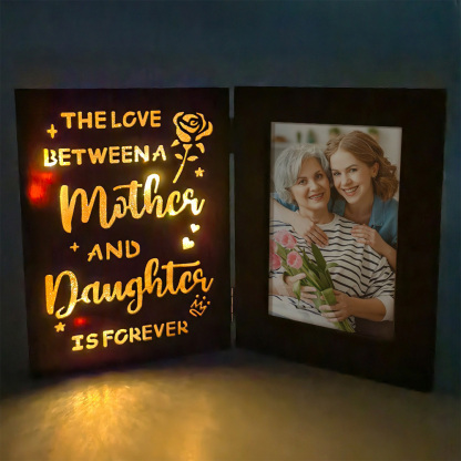 Personalized Photo Frame with Lights Gift for Father Mother Lover-Blongser