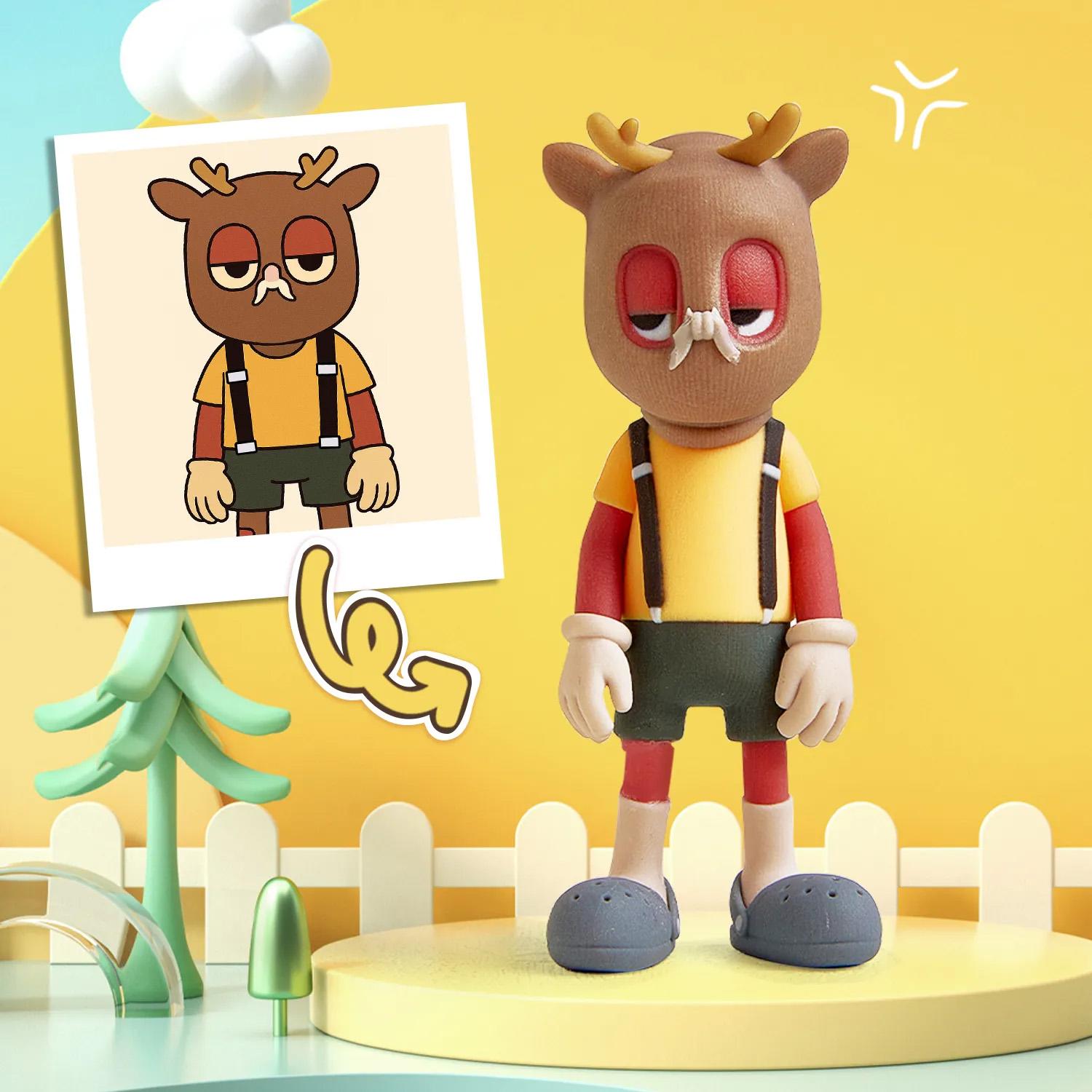 Production Time: 20 Business Days Custom Non-human Mini Figure From Photo Personalized Toy Figure Gifts For Kids-Blongser