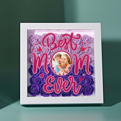 Personalized Photo Flower Shadow Box Frame Mother's Day Gift-Blongser