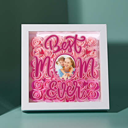 Personalized Photo Flower Shadow Box Frame Mother's Day Gift-Blongser