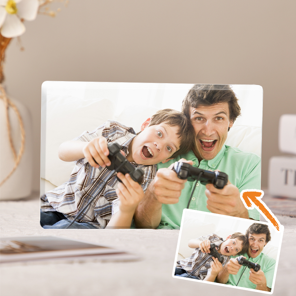 Custom Acrylic Block Photo Frame Desktop Picture Frame Plaque-Blongser