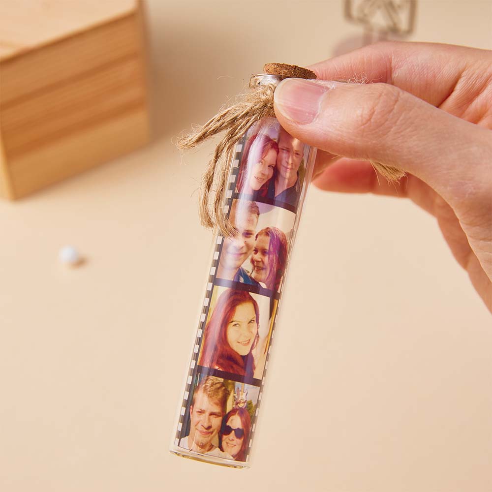 Custom Film Roll Photo Glass Jar Personalized Photo Gift for Him-Blongser