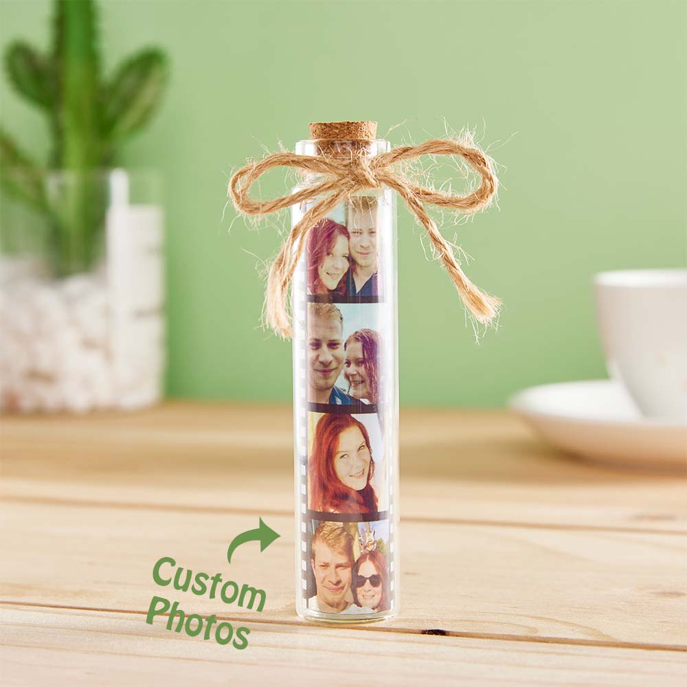 Custom Film Roll Photo Glass Jar Personalized Photo Gift for Him-Blongser