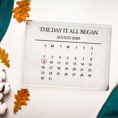 Ornamented anniversary gifts that can be customized with special dates and copywriting-Blongser