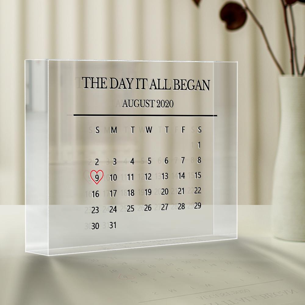 Ornamented anniversary gifts that can be customized with special dates and copywriting-Blongser