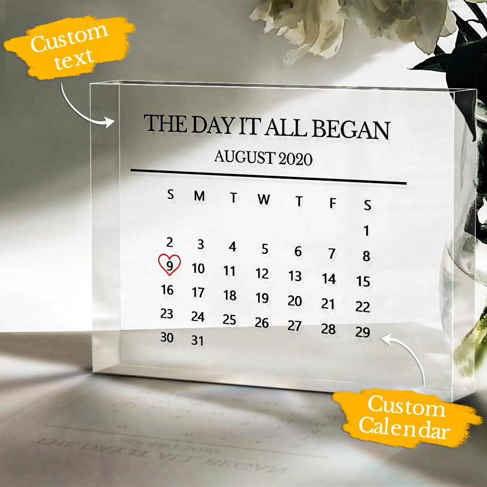 Ornamented anniversary gifts that can be customized with special dates and copywriting-Blongser