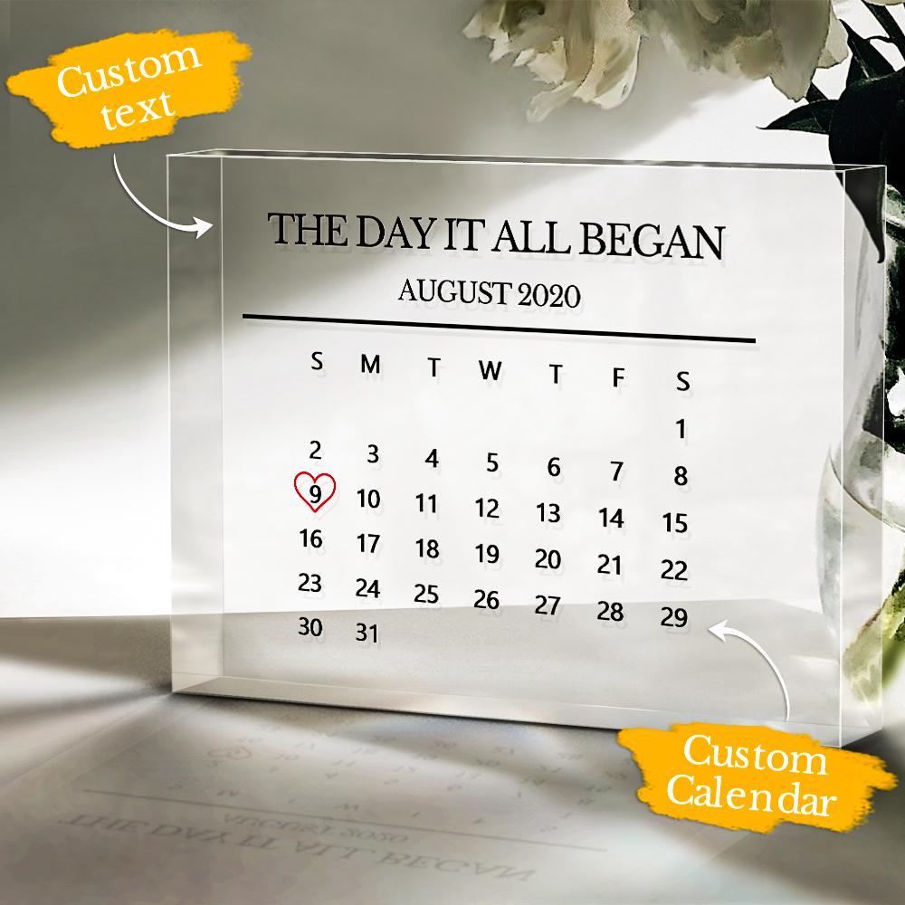 Ornamented anniversary gifts that can be customized with special dates and copywriting-Blongser
