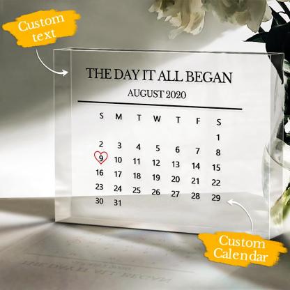Ornamented anniversary gifts that can be customized with special dates and copywriting-Blongser