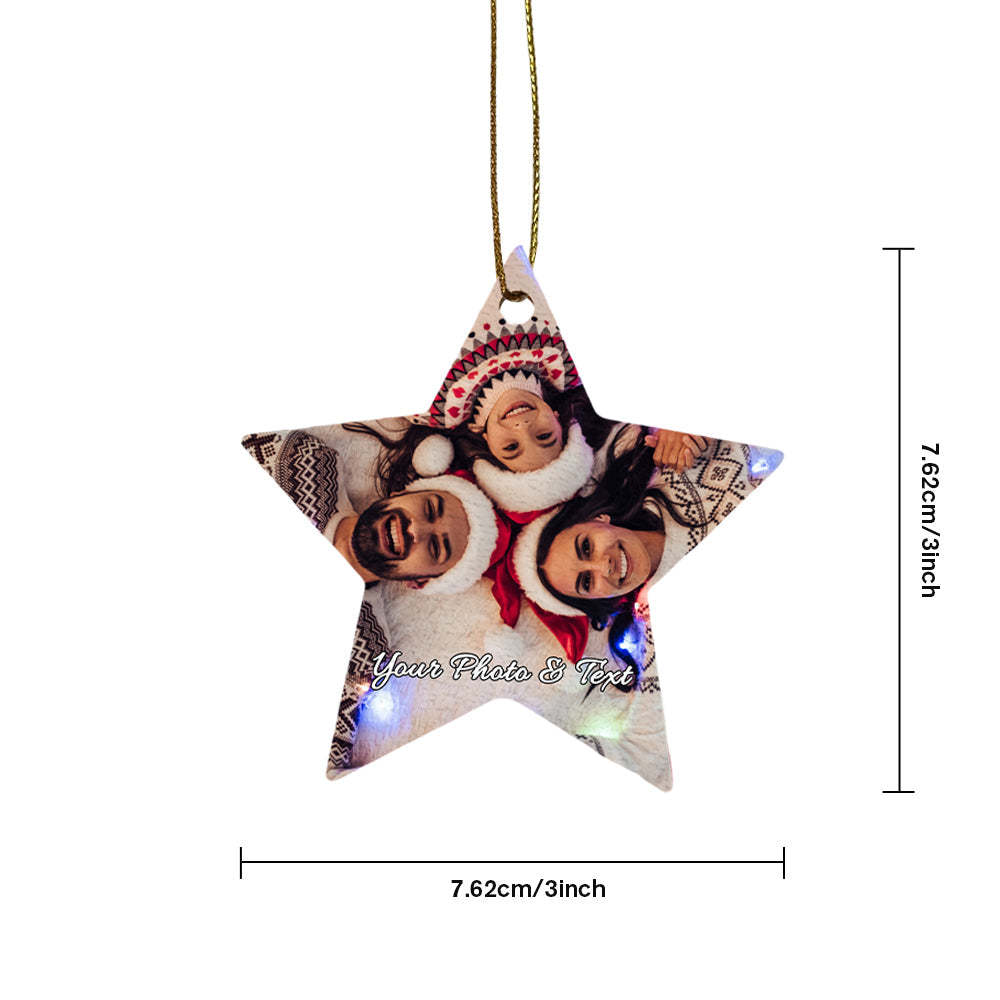 Personalized Photo Christmas Ornaments Gift for Family-Blongser
