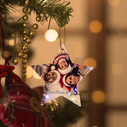 Personalized Photo Christmas Ornaments Gift for Family-Blongser