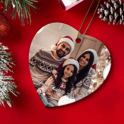 Personalized Photo Christmas Ornaments Gift for Family-Blongser