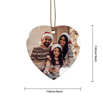 Personalized Photo Christmas Ornaments Gift for Family-Blongser