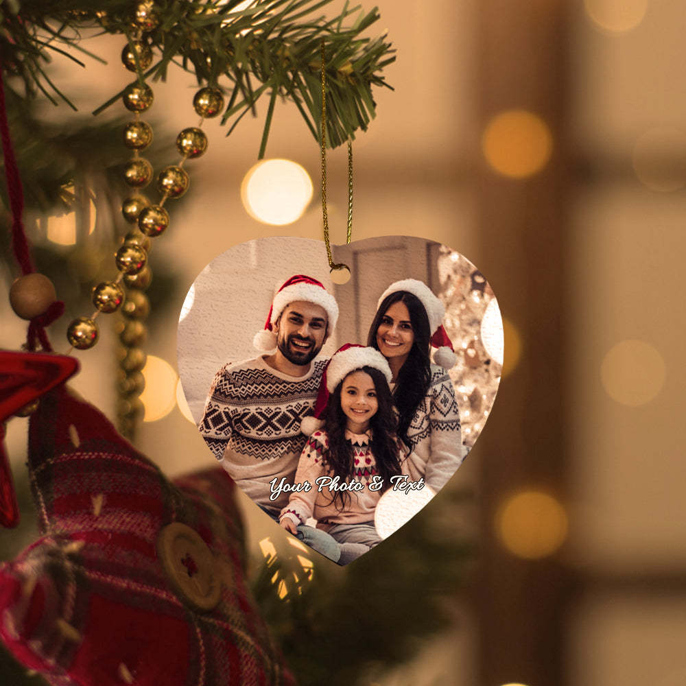 Personalized Photo Christmas Ornaments Gift for Family-Blongser