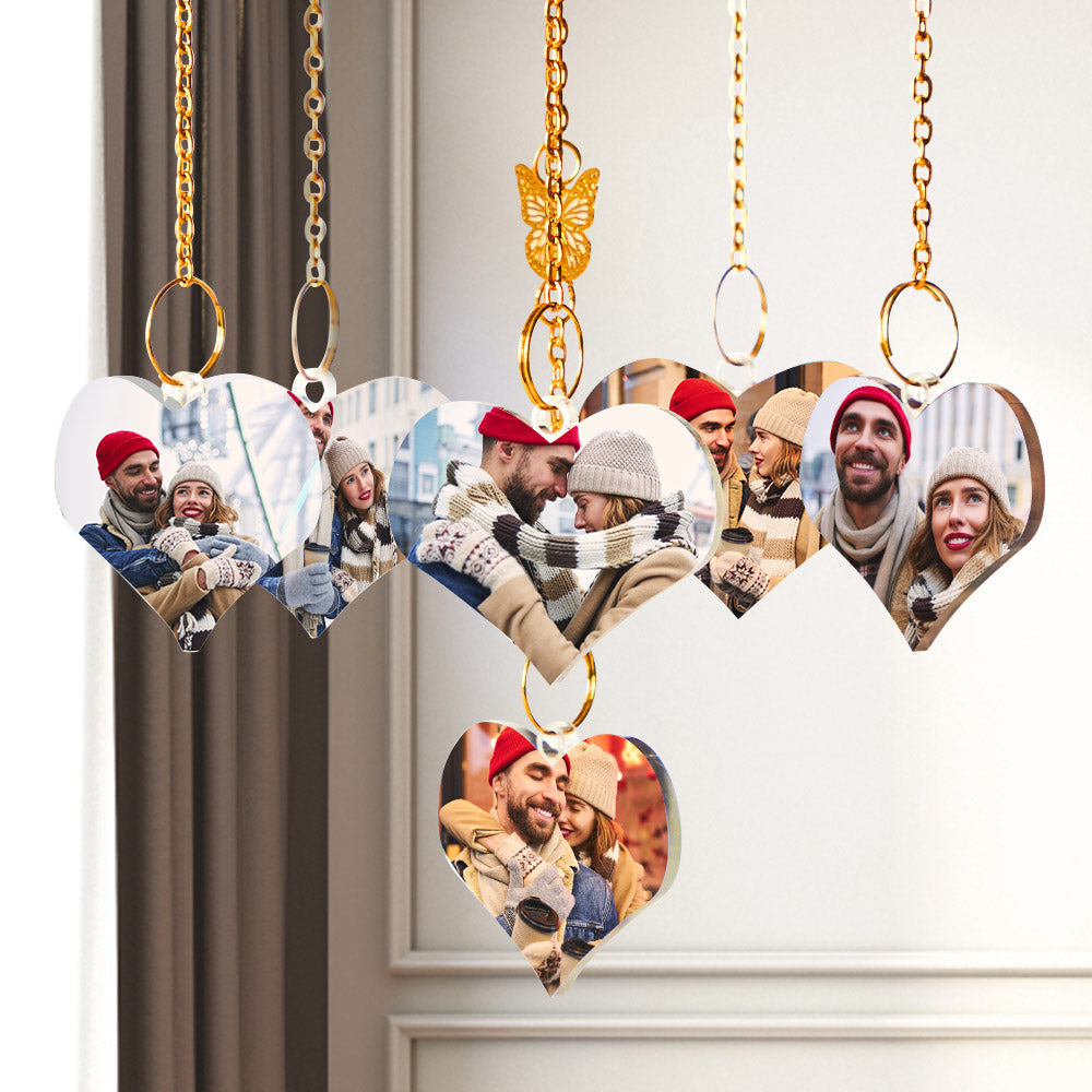 Custom Photo Wind Chimes Delicate Butterfly Home Decoration Gifts-Blongser