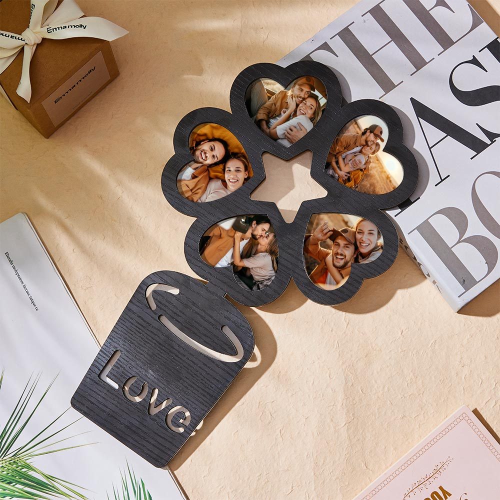 Custom Heart Photo Wall Decor Personalized Acrylic Photo Frame Wall Decoration-Blongser