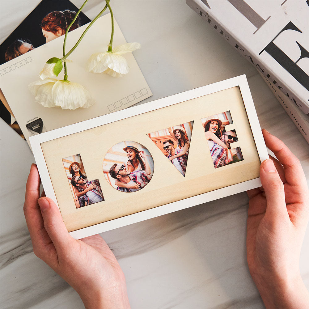 Custom Photo LOVE Wall Sign Personalized Picture Warm Decoration-Blongser