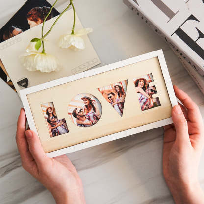 Custom Photo LOVE Wall Sign Personalized Picture Warm Decoration-Blongser