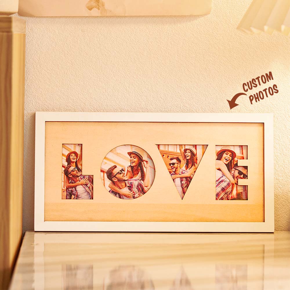 Custom Photo LOVE Wall Sign Personalized Picture Warm Decoration-Blongser