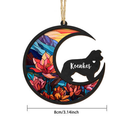Personalized Dog Memorial Suncatcher Dog Memorial Ornament Loss of Pet Sympathy Gift-Blongser