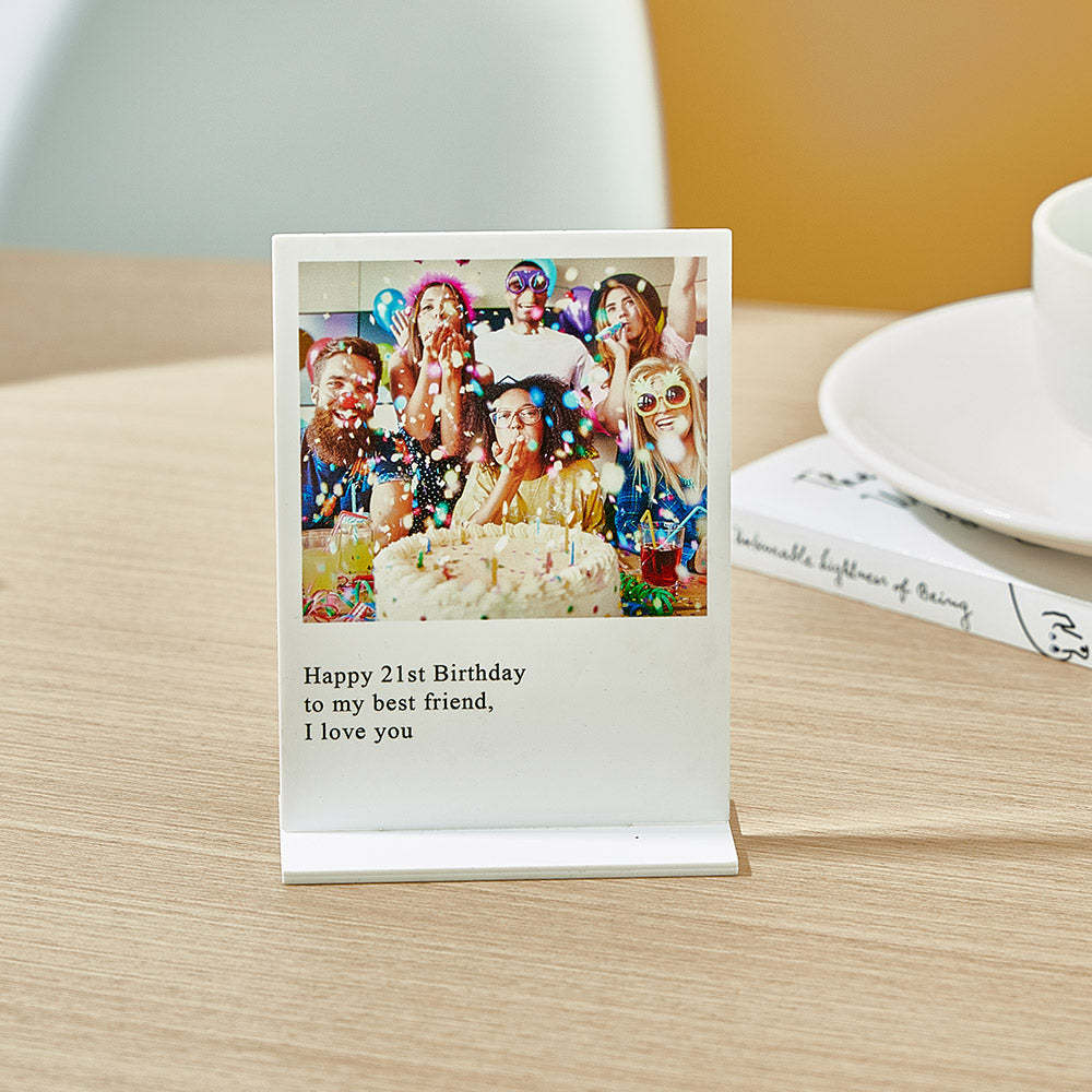 Personalised Photo Plaque Acrylic Photo Plaque Home Decor for Anniversary Birthday Gifts-Blongser