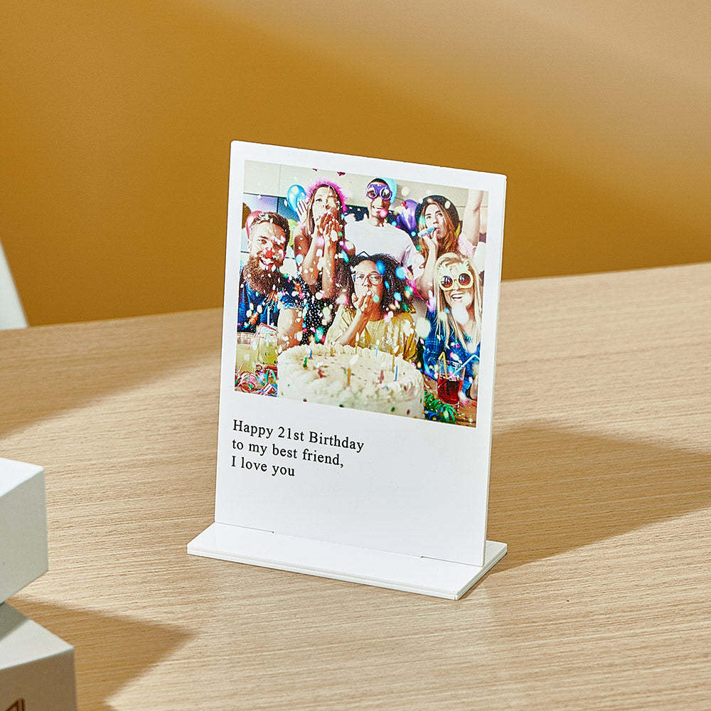 Personalised Photo Plaque Acrylic Photo Plaque Home Decor for Anniversary Birthday Gifts-Blongser