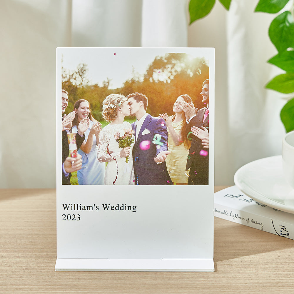 Personalised Photo Plaque Acrylic Photo Plaque Home Decor for Anniversary Birthday Gifts-Blongser