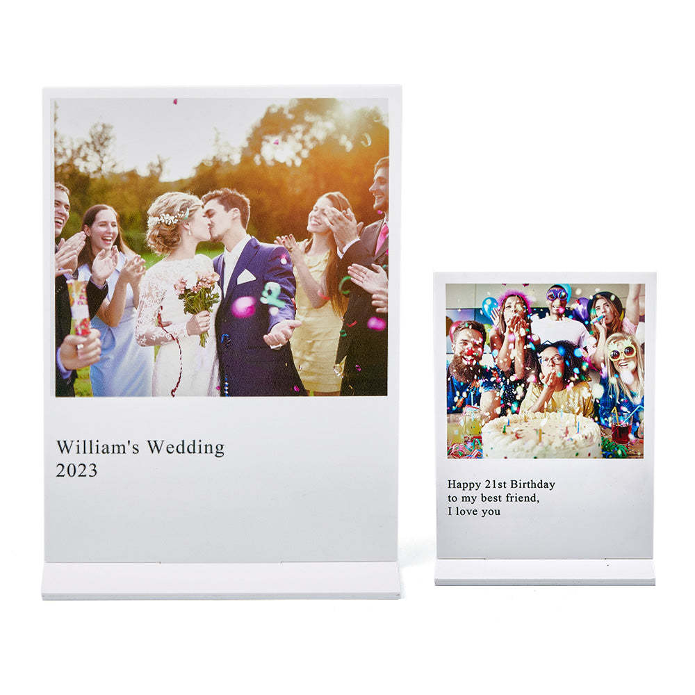 Personalised Photo Plaque Acrylic Photo Plaque Home Decor for Anniversary Birthday Gifts-Blongser