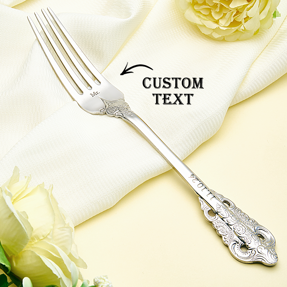 Personalized Wedding Tableware Mr & Mrs Wedding Forks Wedding Gifts-Blongser