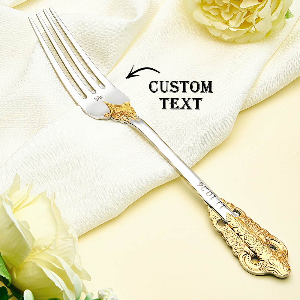 Personalized Wedding Tableware Mr & Mrs Wedding Forks Wedding Gifts-Blongser