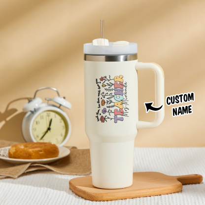 Personalized Teacher 40oz Tumbler Back to School Gift-Blongser