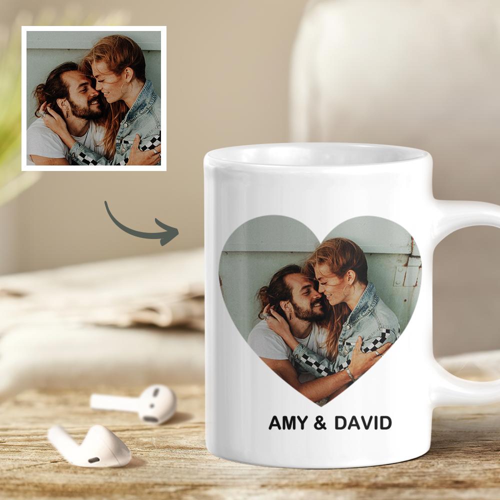 Customised Name Calendar Mugs with Picture For Anniversary-Blongser