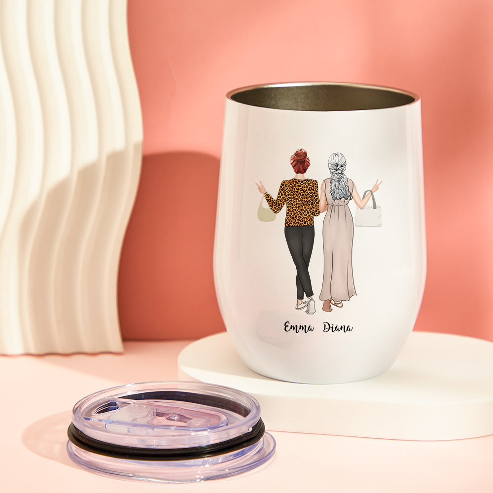 Custom Image Engraved Mugs Like Mother Like Daughter Gifts for Mom-Blongser