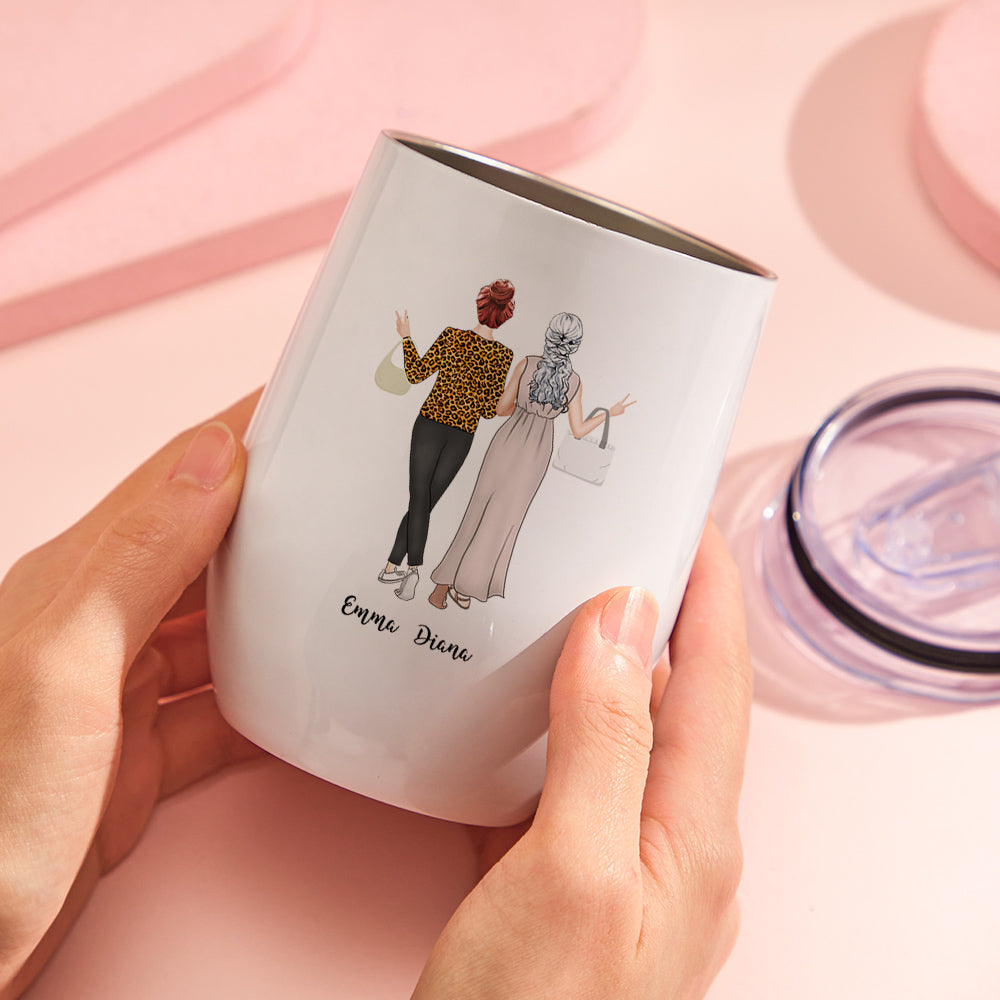 Custom Image Engraved Mugs Like Mother Like Daughter Gifts for Mom-Blongser
