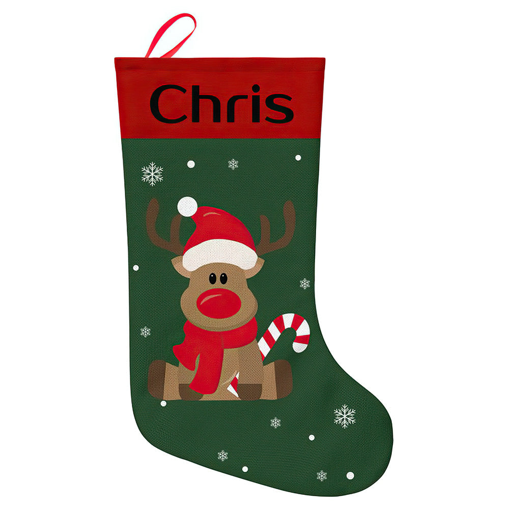 Personalised Christmas Stocking - Ballantines Font - Custom Name Stocking Christmas Gift For Family-Blongser