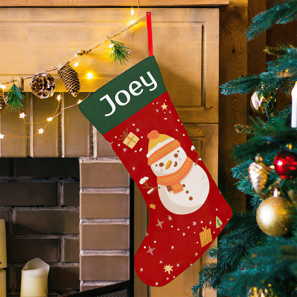 Personalised Christmas Stocking - Ballantines Font - Custom Name Stocking Christmas Gift For Family-Blongser