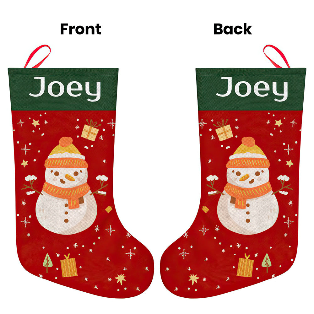 Personalised Christmas Stocking - Ballantines Font - Custom Name Stocking Christmas Gift For Family-Blongser