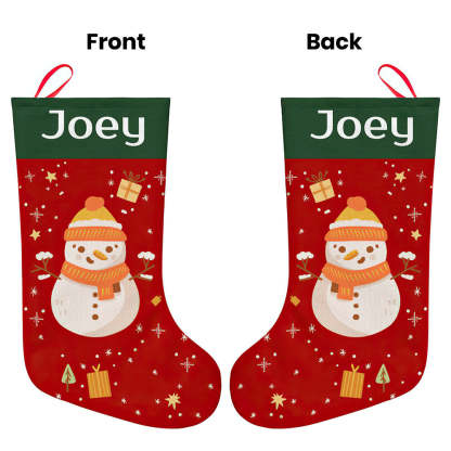 Personalised Christmas Stocking - Ballantines Font - Custom Name Stocking Christmas Gift For Family-Blongser