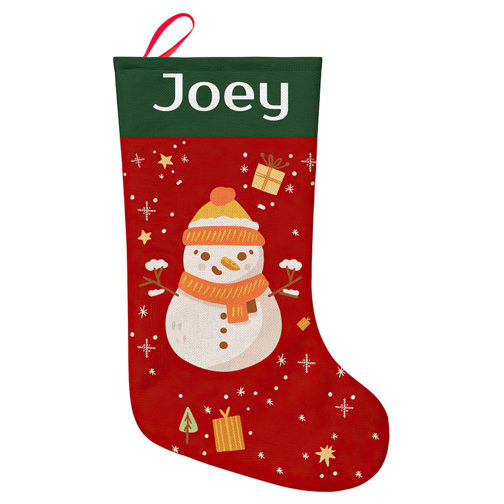 Personalised Christmas Stocking - Ballantines Font - Custom Name Stocking Christmas Gift For Family-Blongser