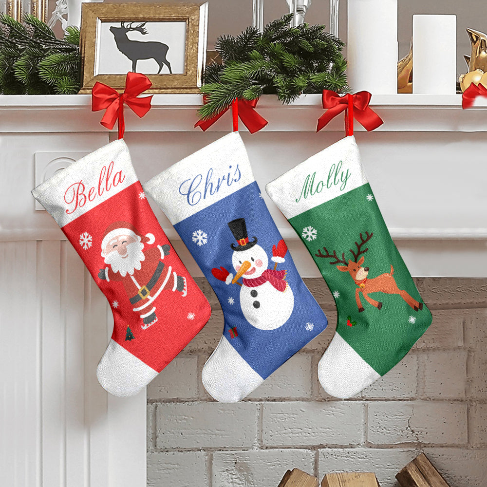 Personalized Christmas Stockings, Character Christmas Stocking, Custom Holiday Stockings, Christmas Stockings-Blongser