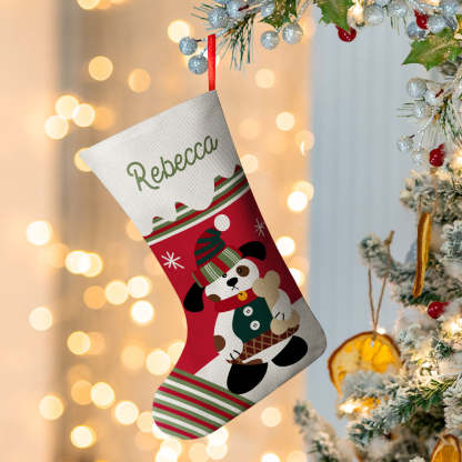 Personalized Name Christmas Stockings Custom Text Christmas Gifts-Blongser